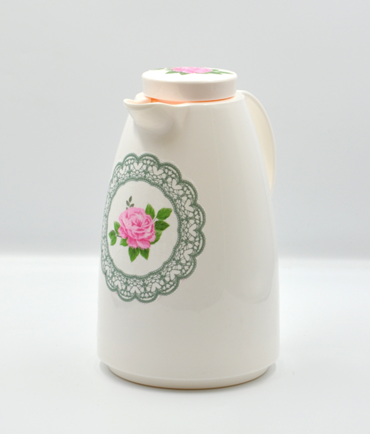 Picture of Pink Flower Flask