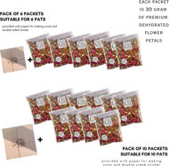 Picture of dried natural petals (6 sachets + 6 conical leaves))