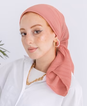 Picture of Pleated Plain Square Scarf