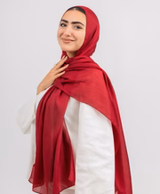 Picture of Wide Silk Crinkle Scarf