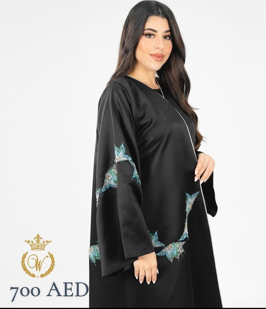 Picture of Abaya embroidered in blue colors