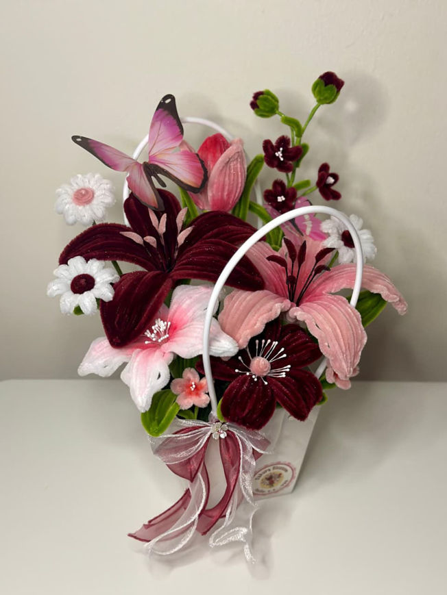 Picture of  Purple Rose Basket