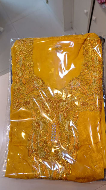 Picture of Luxury Italian Yellow Silk