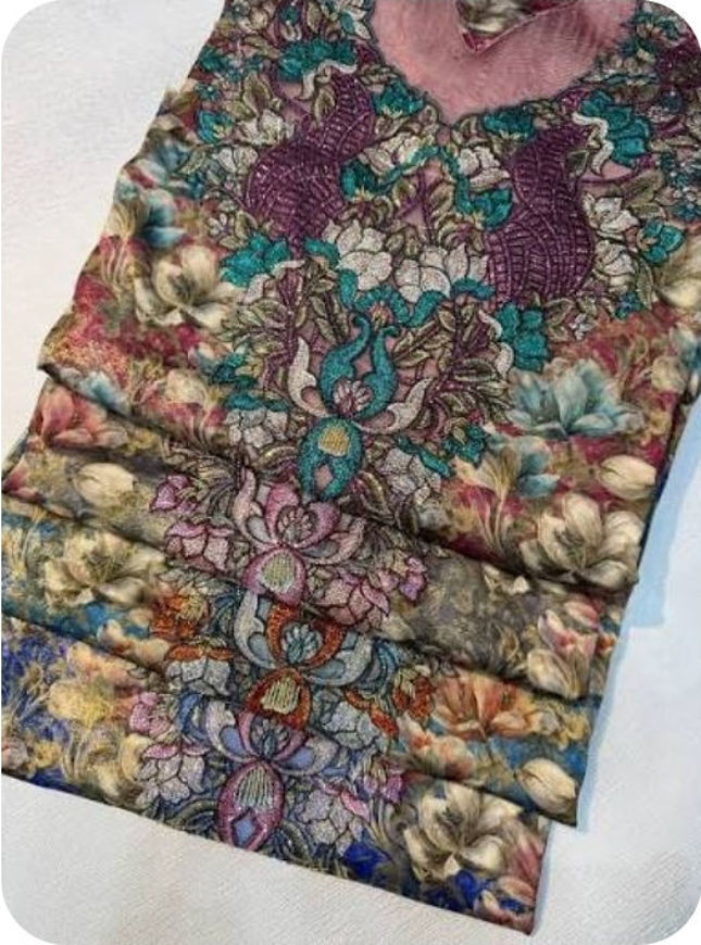 Picture of Natural Indian silk with original lobes 