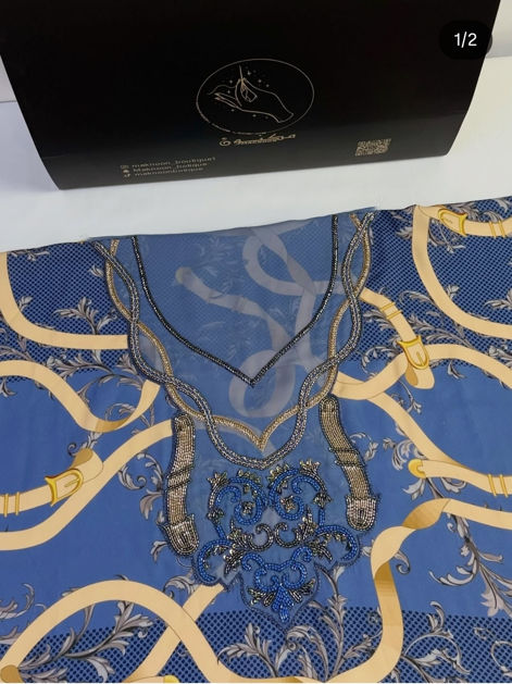 Picture of Soft embroidered crepe