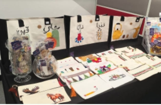 Picture of Painting Collection on Cloth Bags Pampering Bags AED 90 Bags Berries Bags 60 AED Cloth Boots AED 30