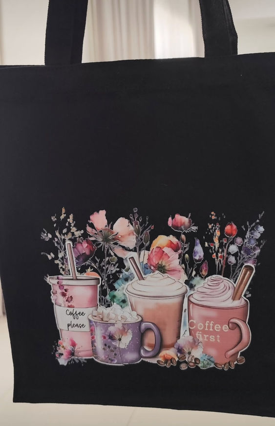 Picture of Multi-purpose bag with coffee drawing