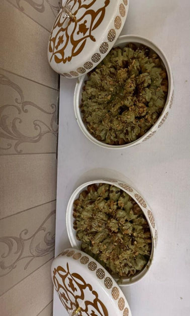 Picture of Almond and cashew dates with saffron