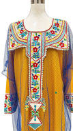 Picture of A dress and a kandora embroidered with a tulla