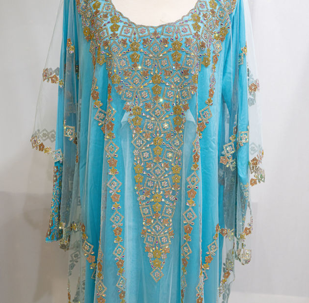 Picture of Dress and Kandora in blue