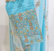Picture of Dress and Kandora in blue