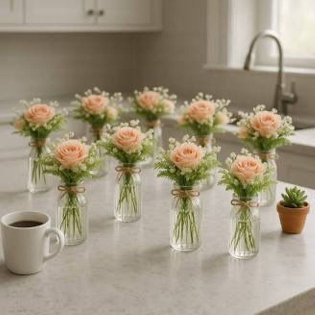 Picture of Small flower vases for centerpieces