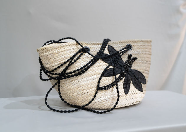 Picture of A beach bag decorated with butterfly