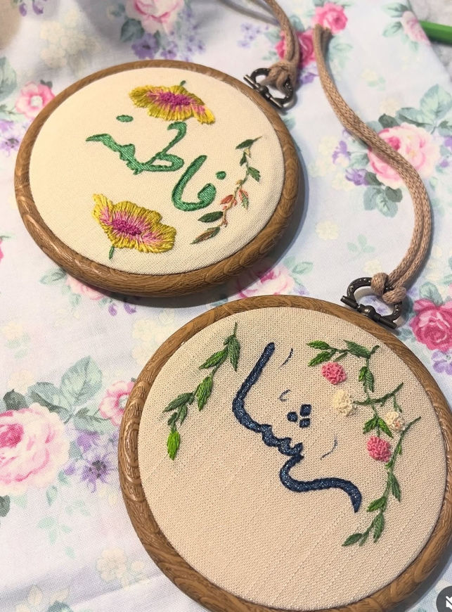 Picture of Hand embroidery hanger by name