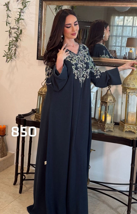 Picture of Abaya for trips and swirls is colored( dark turquoise with my swirl