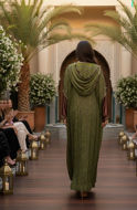 Picture of A modern piece of green chiffonA modern piece of green chiffon