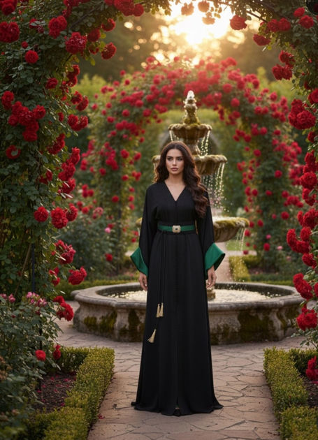 Picture of Black Moroccan Kaftan