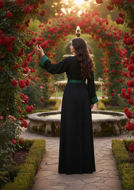 Picture of Black Moroccan Kaftan