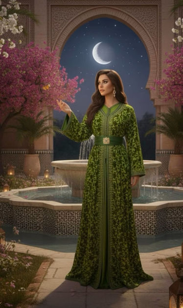 Picture of Natural color snow kaftan