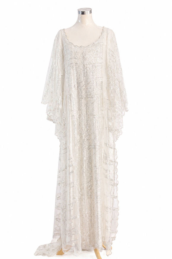 Picture of Embroidered lace dress and condor