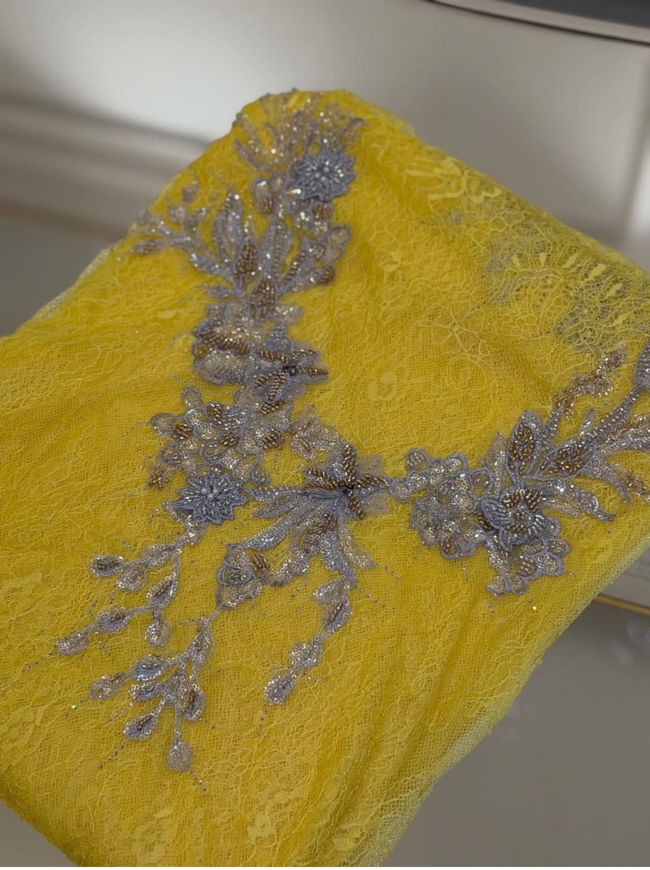 Picture of Embroidered lace galabia