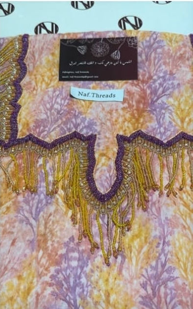 Picture of Pieces of silk with lobes