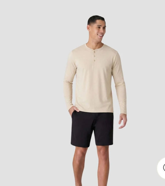 Picture of Pyjama Bundle – Beige Long Sleeve + Black Shorts