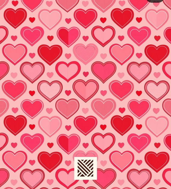Picture of Colored hearts pieces