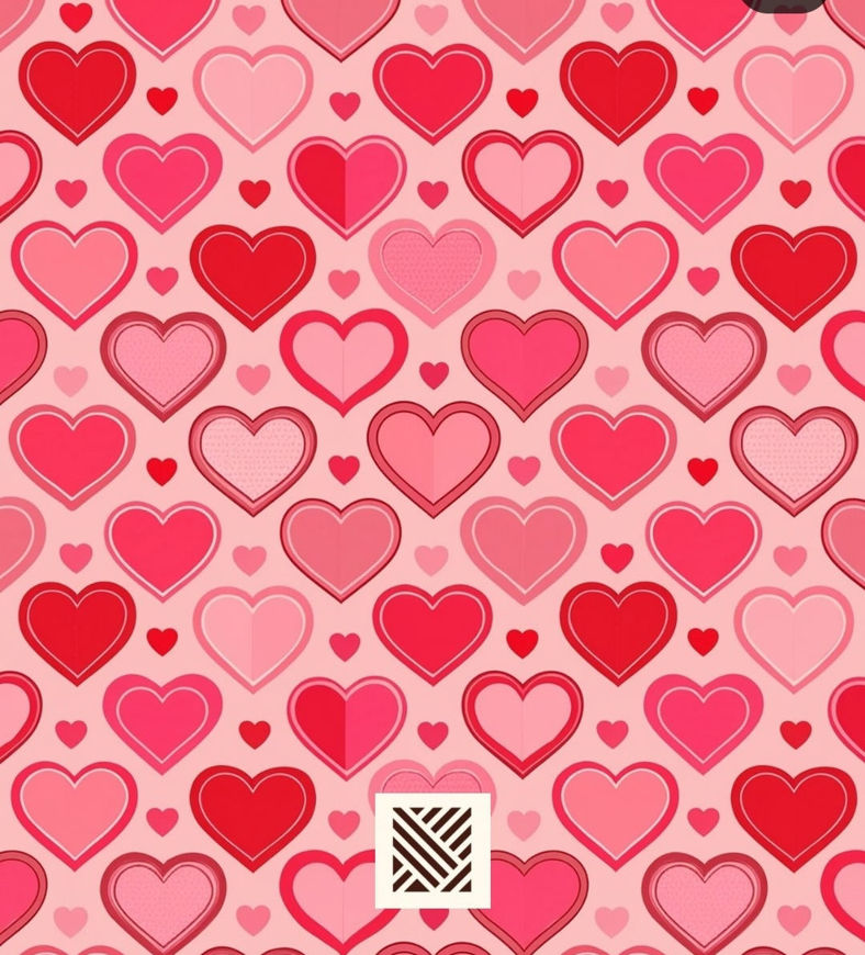 Picture of Colored hearts pieces