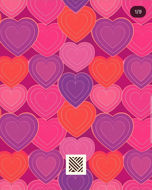Picture of Colored hearts pieces