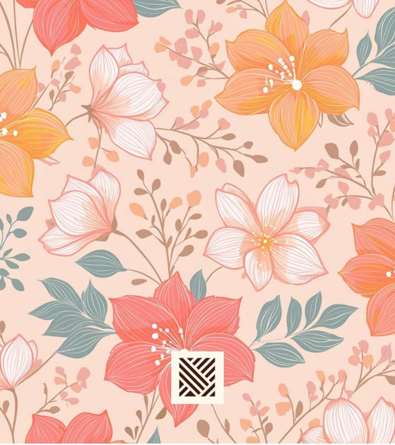 Picture of Soft cotton pieces with light roses
