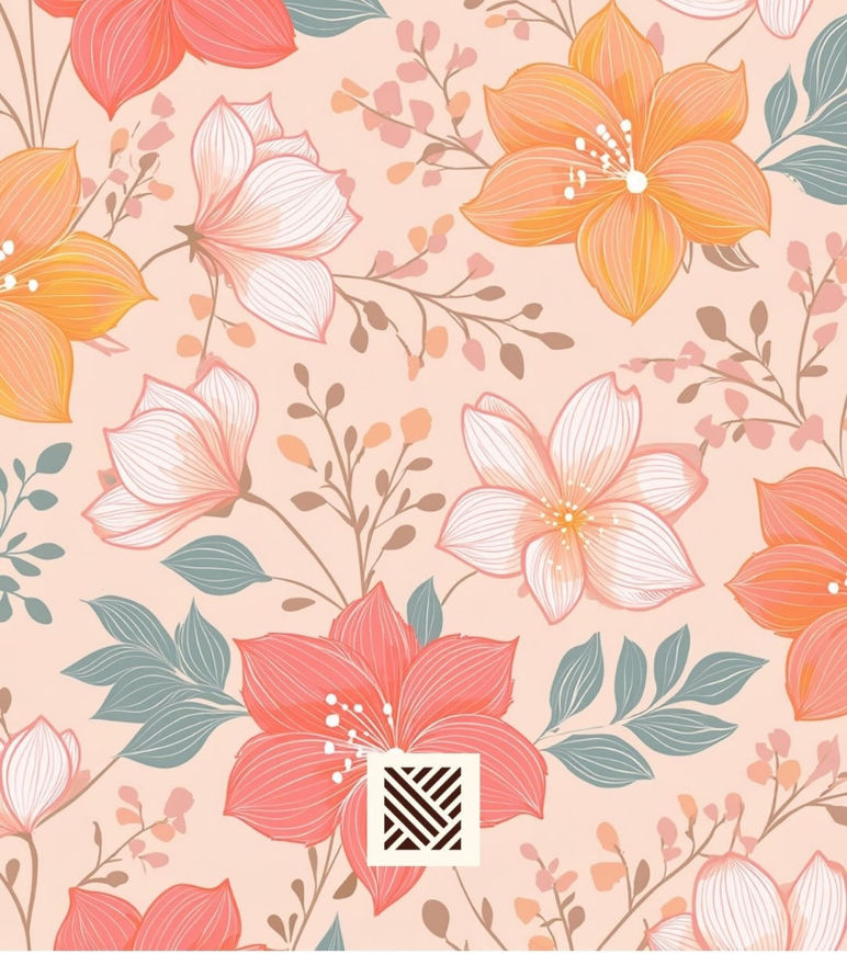 Picture of Soft cotton pieces with light roses