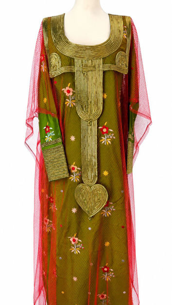 Picture of A unique tear dress and condora  