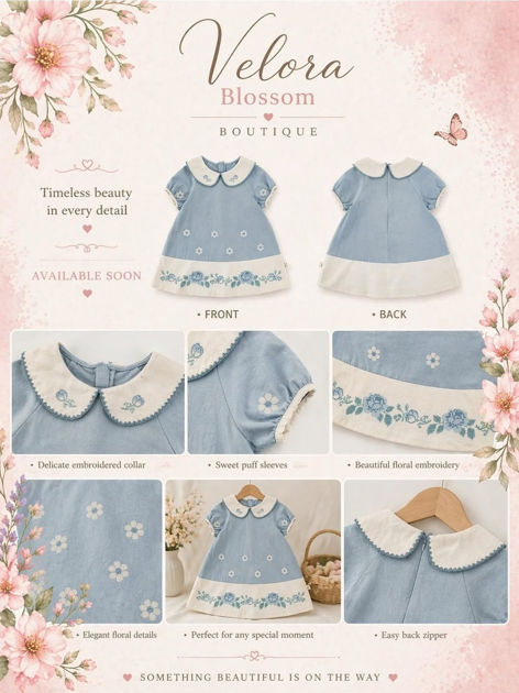 Picture of Blue Dress 👗 for Kids