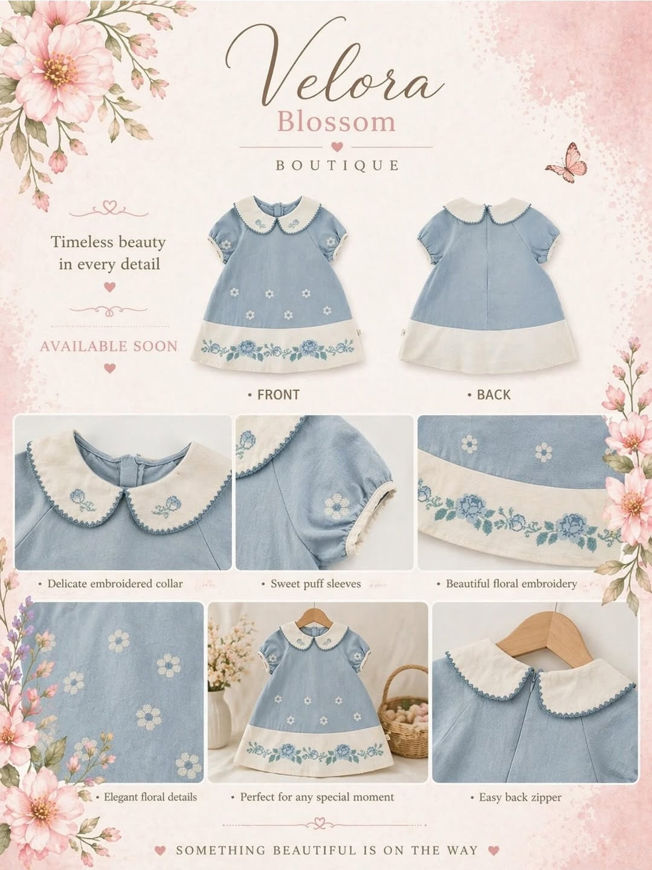 Picture of Blue Dress 👗 for Kids