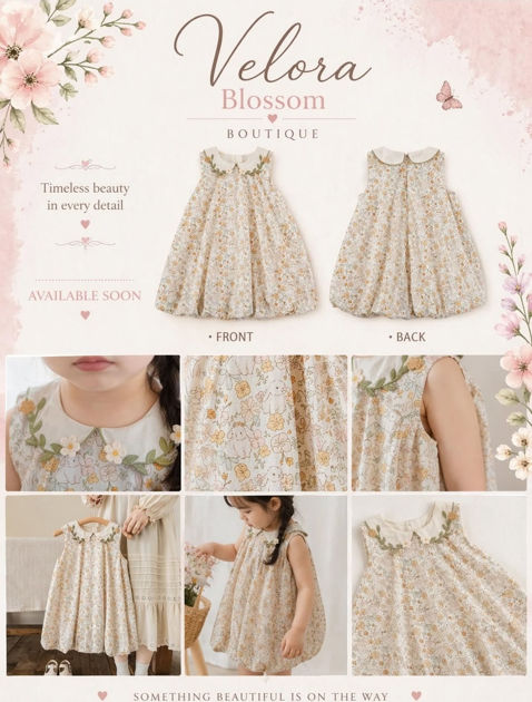 Picture of Soft cotton bunny dress