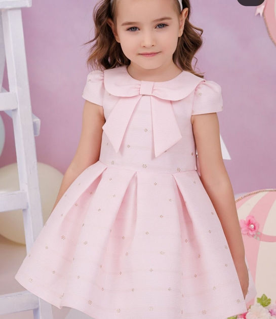 Picture of Pink soft cotton dress for the girl 