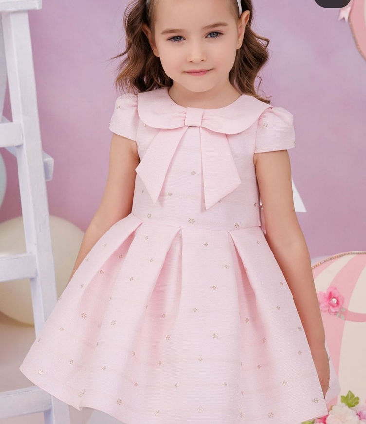 Picture of Pink soft cotton dress for the girl 