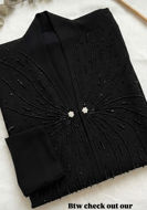 Picture of Abaya for occasions Crepe with hand work with Sheila