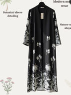 Picture of Abaya for occasions palm embroidery with hand work with Sheila