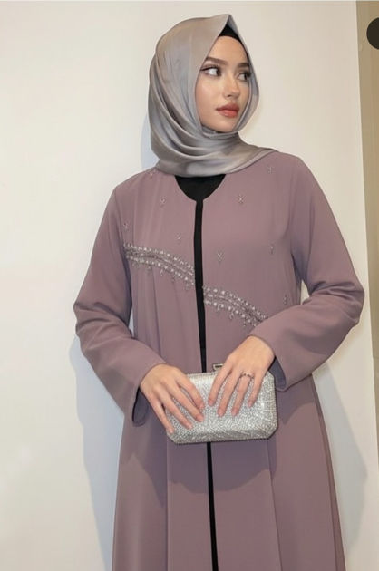 Picture of Elegant abaya with lobes 