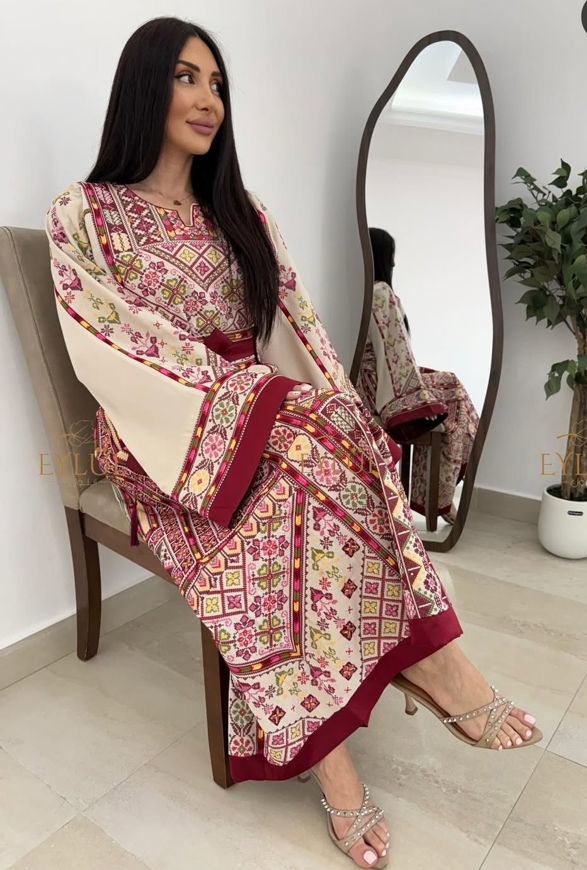 Picture of Colour embroidered dress