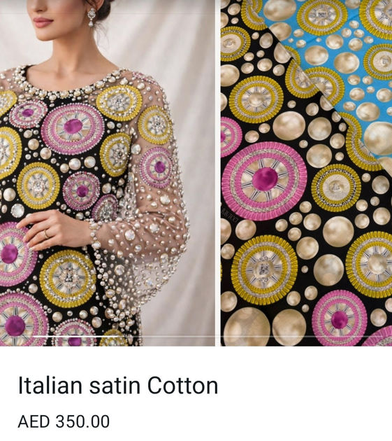 Picture of Italian satin cotton
