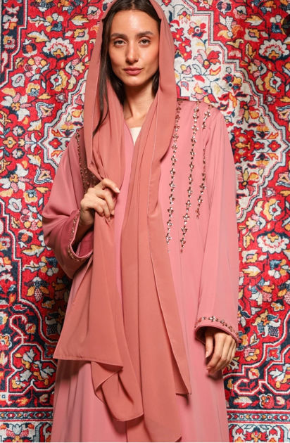 Picture of Colorful Embroidered Abayamy26-0270