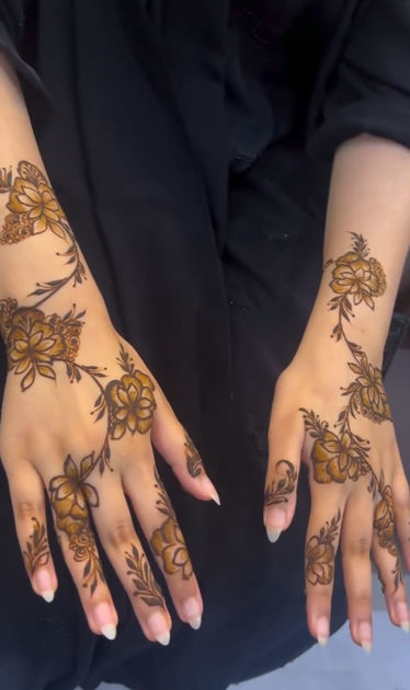 Picture of حناء العيد او رمضان نص اليدحناء لليد