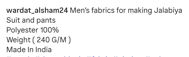 Picture of Fabric Pieces Indian Men