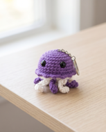 Picture of Purple Jellyfish Crochet Medal – A Touch of Handicrafts