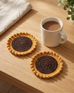Picture of Sunflower Crochet Coaster – A Natural Touch of Warmth
